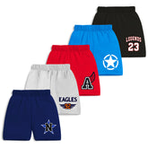 Trampoline Boys & Girls Casual Printed Shorts (Pack of 5)