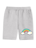 Girls Printed Cotton Lycra Cycling Shorts – Pack of 5 | Trampoline Kids