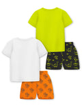 Trampoline Boys Printed T-shirt & Short Set Pack of 2