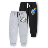 Trampoline Boys Printed Casual Track pant (Pack of 2)