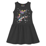 Trampoline Girls Sleeveless Midi Dresses Pack of 2 | Soft Cotton Blend | Colorful & Adorable Prints | Perfect for Playdates, Parties & Everyday Summer Fun