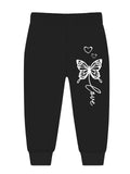 Trampoline Kids Girls Panda & Butterfly T-Shirt & Pajama Set Pack of 2 - Multicolor