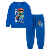 Trampoline Boys Printed Tshirt & Trackpant Set (Pack of 1)