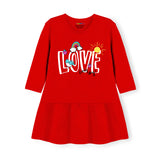 Trampoline Girls Midi Dress Combo | 3/4 Sleeve Cotton Dresses for Kids with Bright Prints | Everyday Comfort Meets Playful Style | Pack of 2