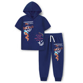 Trampoline Boys Printed Casual Clothing Set (Pack of 1)