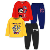 Trampoline Baby Boys & Girls Casual Clothing Set Pack of 2 Red,Yellow