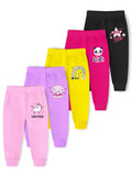 Trampoline Girls Pack of 5 Unicorn & Star Pyjama Set - Multi Colour