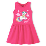 Trampoline Girls Sleeveless Midi Dresses Pack of 2 | Soft Cotton Blend | Colorful & Adorable Prints | Perfect for Playdates, Parties & Everyday Summer Fun