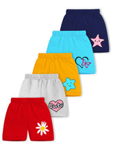 Trampoline Girls Casual Printed Shorts (Pack of 5)