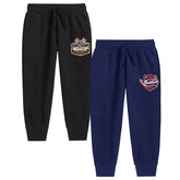 Trampoline Boys Printed Casual Track pant (Pack of 2)