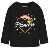 Girls Giraffe & Unicorn Printed Full Sleeve T-Shirts – Pack of 3 | Trampoline Kids