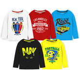 Trampoline Boys Full Sleeves Regular Fit T-Shirt (Pack of 5)