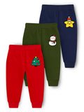 Boys Tree & Star Printed Fleece Pajamas – Pack of 3 | Trampoline Kids