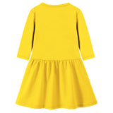 Trampoline Girls 3/4 Sleeve Midi Dress | Stylish Cotton Outfit with Cute Prints | Comfy, Breathable Everyday Wear for Kids | Pack of 1