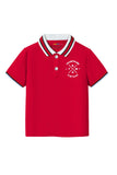 Trampoline Boys Solid Polo T-Shirt - Red