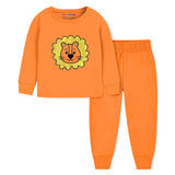 Trampoline Kids Cotton Terry Loop Patch-Work T-shirt and Pyjama Set