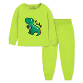 Trampoline Kids Cotton Terry Loop Patch-Work T-shirt and Pyjama Set