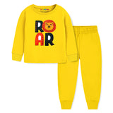 Boys Roar Patch Embroidered Sweatshirt & Pajama Set | Trampoline Kids