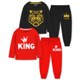 Trampoline Baby Boys & Girls Casual Clothing Set Pack of 2 Red,Black