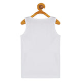Trampoline Boys Pack of 5 Solid Vest - White