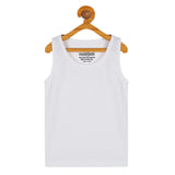 Trampoline Boys Pack of 5 Solid Vest - White