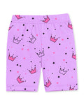 Girls Printed Cotton Lycra Cycling Shorts – Pack of 5 | Trampoline Kids