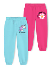 Trampoline Girls Graphic Printed Track Pants Pack of 2