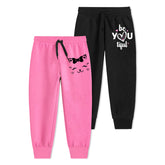 Trampoline Girls Printed Casual Track pant (Pack of 2)