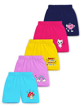 Trampoline Girls Graphic Printed Shorts (Pack of 5)