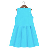 Trampoline Girls Sleeveless Midi Dress | Vibrant Colors & Adorable Prints | Cotton Blend Casual Dress for Kids | Lightweight Summer Wear for Playdates & Outings | Pack of 1