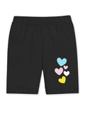 Girls Printed Cotton Lycra Cycling Shorts – Pack of 5 | Trampoline Kids
