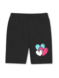 Girls Printed Cotton Lycra Cycling Shorts – Pack of 4 | Trampoline Kids