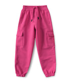 Trampoline Kids Girls Cargo Joggers - Pink