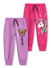 Trampoline Girls Graphic Printed Track Pants Pack of 2