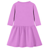 Trampoline Girls 3/4 Sleeve Midi Dress | Stylish Cotton Outfit with Cute Prints | Comfy, Breathable Everyday Wear for Kids | Pack of 1