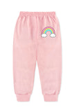 Girls Unicorn & Rainbow Print Fleece Pajamas – Pack of 4 | Trampoline Kids