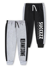 Trampoline Boys Colorblock Printed Track Pants Pack of 2