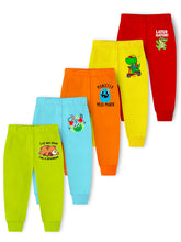 Trampoline Cotton Blend Knit Pack Of 5 Animal Printed Pajamas - Multi Colour