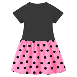 Trampoline Girls Midi Dress Combo | Half Sleeve Cotton Dresses with Fun Prints | Soft & Stylish Everyday Outfits for Kids | Pack of 2