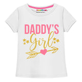 Trampoline Girls Pack of 2 Daddy & Heart Clothing Set - White & Black