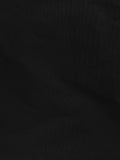 Trampoline Cotton Woven Full Length Solid Coloured Trousers With 2 Pockets - Black