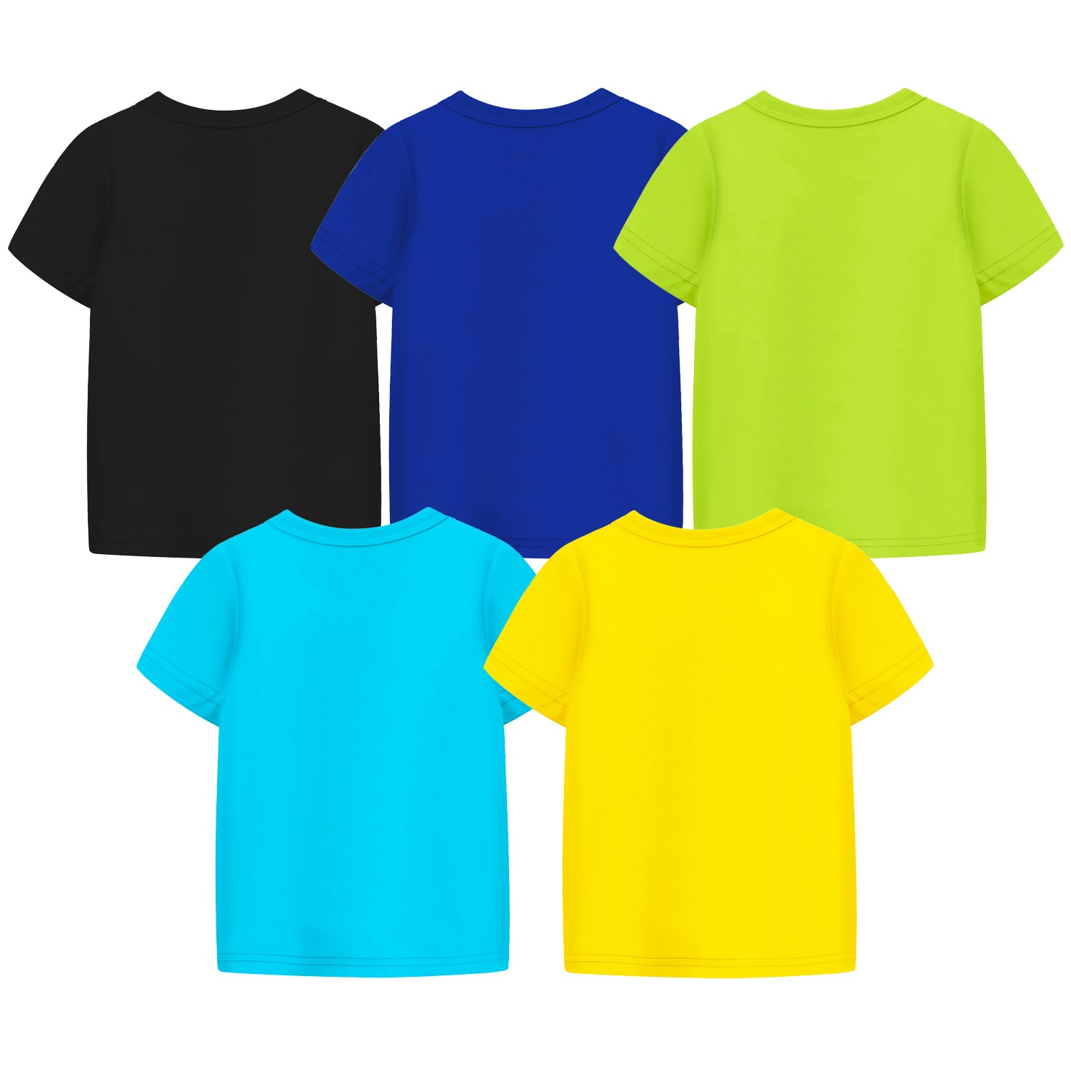 Trampoline Boys Half Sleeves Regular Fit T-Shirt (Pack of 5)
