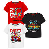 Trampoline Boys Half Sleeves Regular Fit T-Shirt (Pack of 3)