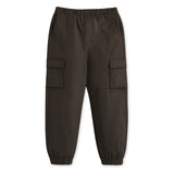 Trampoline Boys Woven Cargo Trousers Regular Fit with 4 Pockets (Brown)