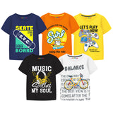 Trampoline Boys Half Sleeves Regular Fit T-Shirt (Pack of 5)