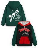 Trampoline Fleece Knit Full Sleeves Strive & Trampoline Printed Hooded Winter Sweatshirt Pack Of 2 - Multi Colour