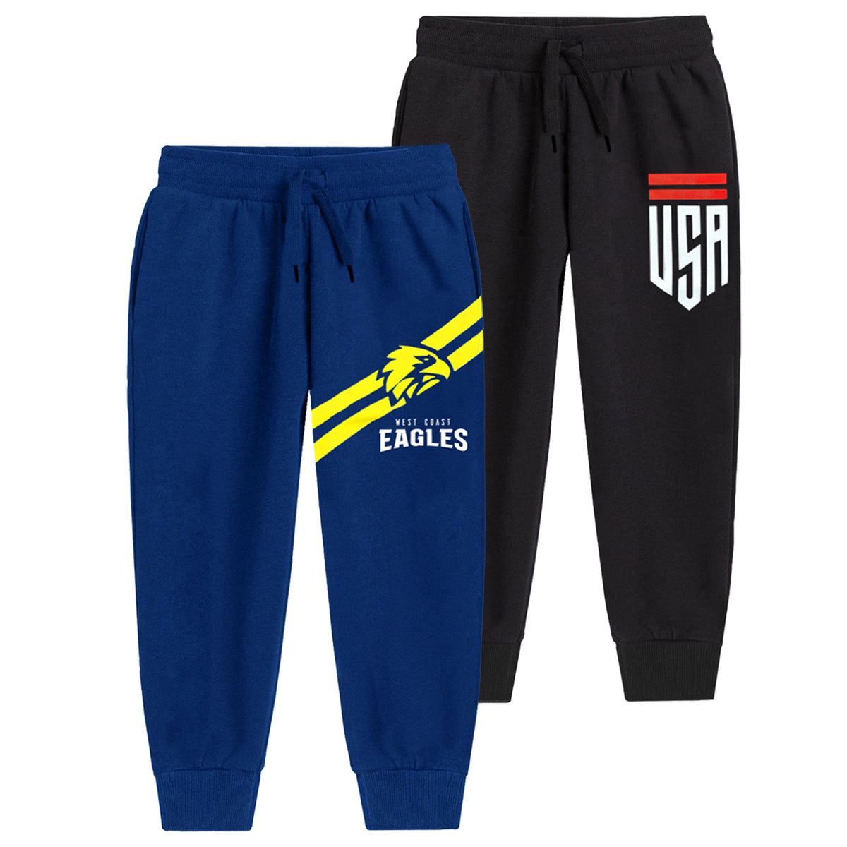 Trampoline Boys Printed Casual Track pant (Pack of 2)