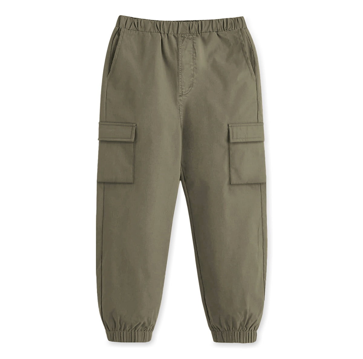 Trampoline Boys Woven Cargo Trousers Regular Fit with 4 Pockets (Olive)