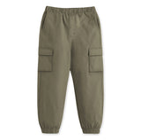 Trampoline Boys Woven Cargo Trousers Regular Fit with 4 Pockets (Olive)