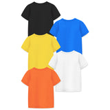 Trampoline Boys Graphic Print Half Sleeve T-Shirts Pack of 5